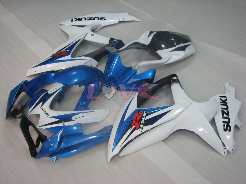 Factory Style - Blue White Fairings and Bodywork For 2008-2010 GSX-R600 #LF3949