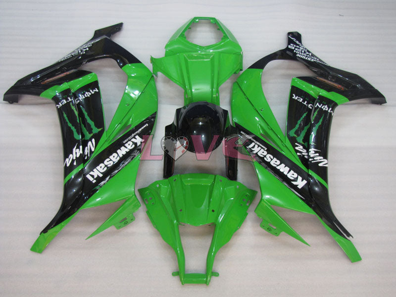 Factory Style - Green Black Fairings and Bodywork For 2011-2015 Ninja ZX-10R #LF4810