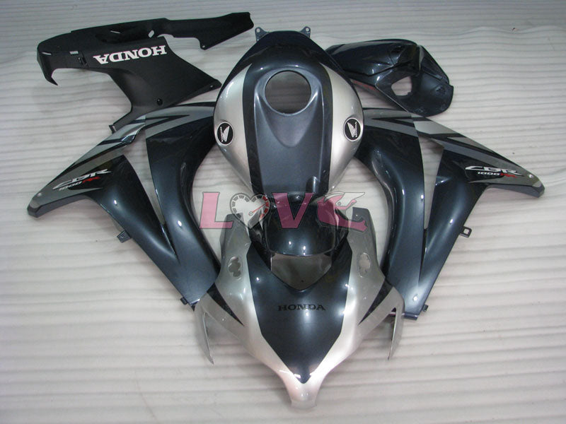 Fireblade - Black Silver Fairings and Bodywork For 2008-2011 CBR1000RR #LF7155