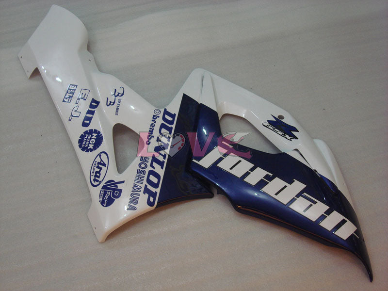 DUNLOP Jordan - Blue White Fairings and Bodywork For 2005-2006 GSX-R1000 #LF5890