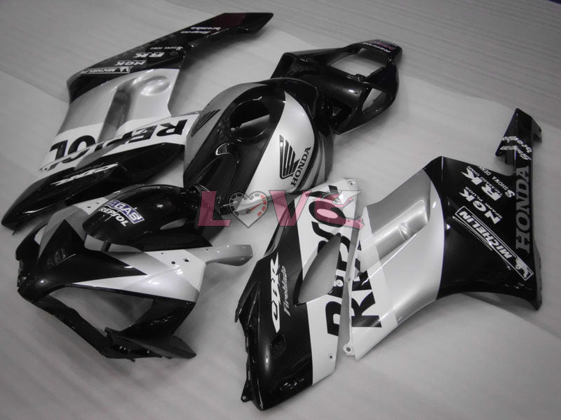 Repsol - Black Silver Fairings and Bodywork For 2004-2005 CBR1000RR #LF7297