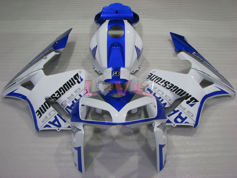 PRAMAC - Blue White Fairings and Bodywork For 2003-2004 CBR600RR #LF4459