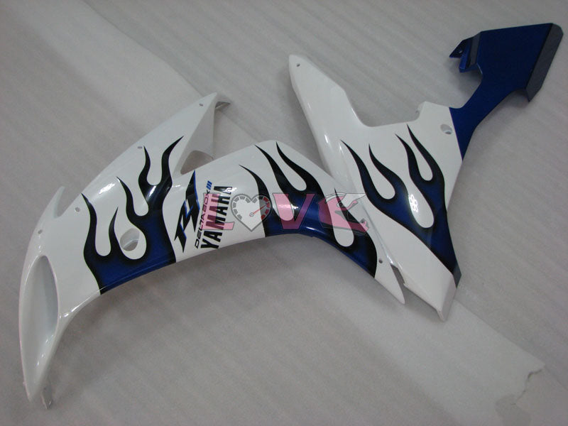 Customize - Blue White Fairings and Bodywork For 2004-2006 YZF-R1 #LF3696