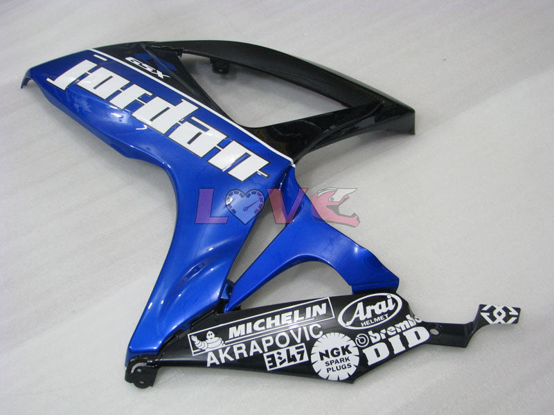 Jordan - Blue Black Fairings and Bodywork For 2006-2007 GSX-R600 #LF6348