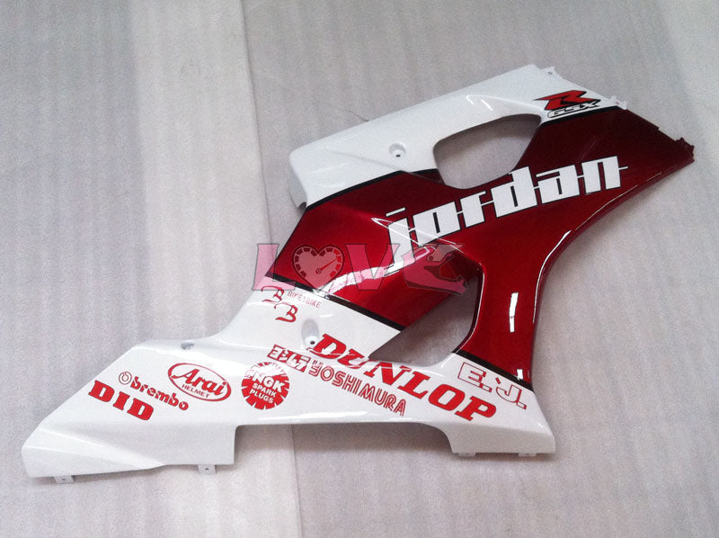 Jordan - Red White Fairings and Bodywork For 2003-2004 GSX-R1000 #LF6023