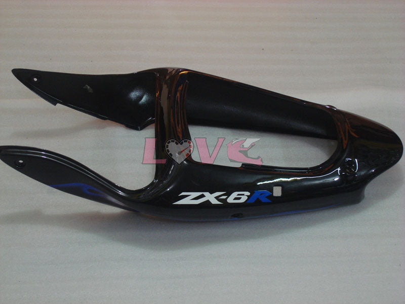 Flame - Blue Black Fairings and Bodywork For 2000-2002 NINJA ZX-6R #LF3326