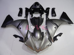 Factory Style - Black Grey Matte Fairings and Bodywork For 2012-2014 YZF-R1 #LF3629