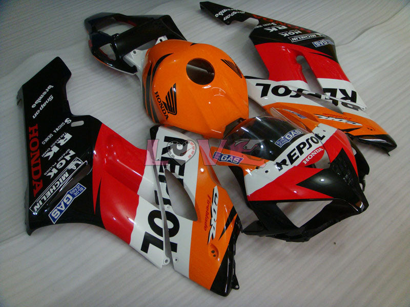 Repsol - Orange Black Fairings and Bodywork For 2004-2005 CBR1000RR #LF7293