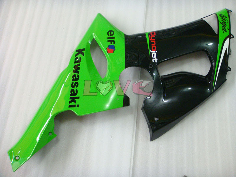 Nakano - Green Black Fairings and Bodywork For 2005-2006 NINJA ZX-6R #LF5972