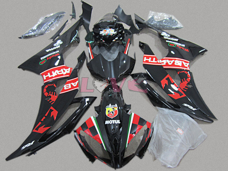MOTUL - Black Fairings and Bodywork For 2008-2016 YZF-R6 #LF4568