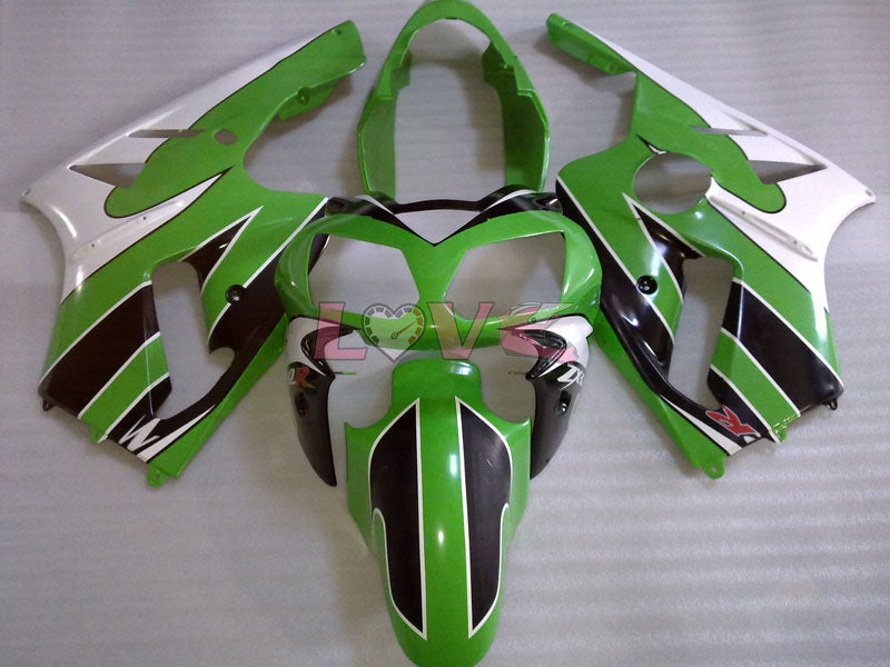 Factory Style - Green White Black Fairings and Bodywork For 2002-2005 NINJA ZX-12R #LF3241