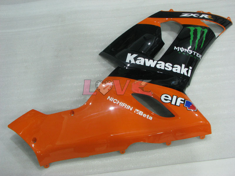 Monster - Orange Black Fairings and Bodywork For 2005-2006 NINJA ZX-6R #LF3311