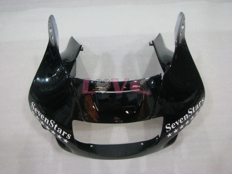 SevenStars - Black Silver Fairings and Bodywork For 1991-1994 CBR600F2 #LF4536