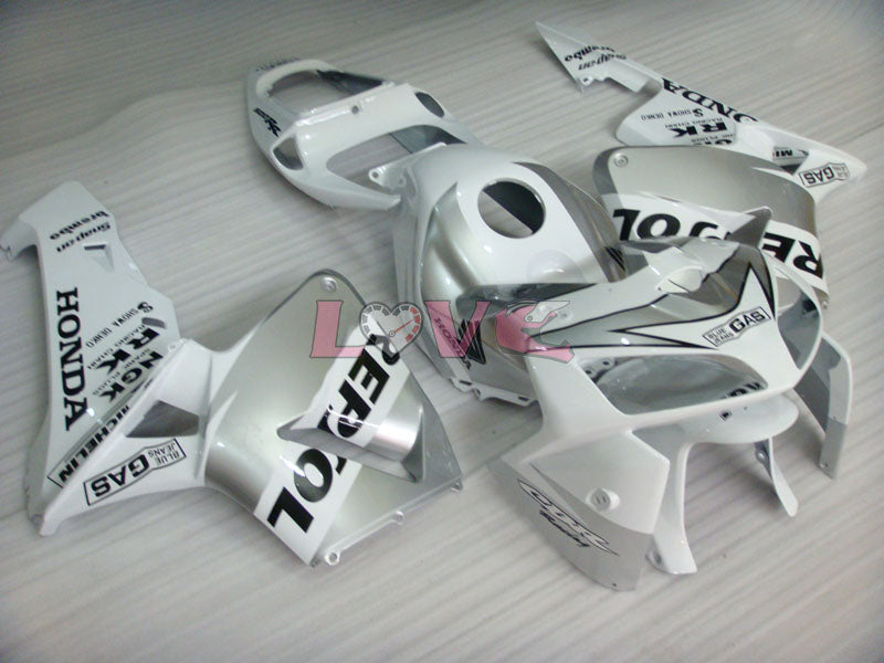 Repsol - Silver Fairings and Bodywork For 2005-2006 CBR600RR #LF4441
