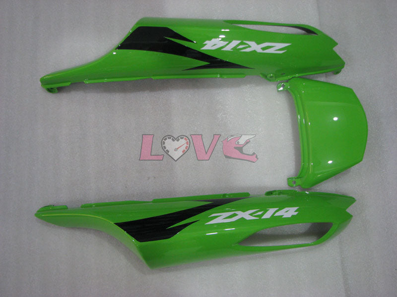 Customize - Green Black Fairings and Bodywork For 2006-2011 NINJA ZX-14R #LF3230
