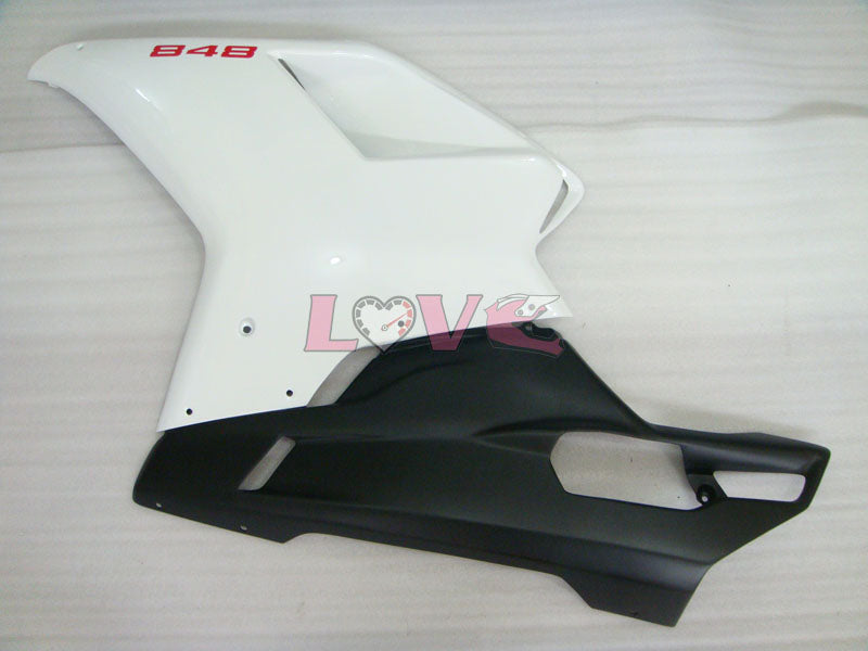 Factory Style - White Black Fairings and Bodywork For 2008-2013 848 #LF3142