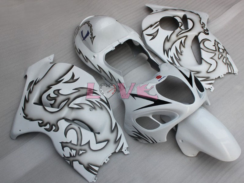 Factory Style Customize - White Black Fairings and Bodywork For 1999-2007 Hayabusa #LF3759
