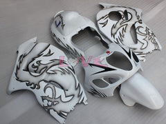 Factory Style Customize - White Black Fairings and Bodywork For 1999-2007 Hayabusa #LF3759