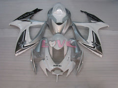 Factory Style - White Silver Fairings and Bodywork For 2006-2007 GSX-R750 #LF4001