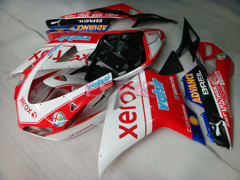 Xerox - Red White Fairings and Bodywork For 2007-2009 1098 #LF5616