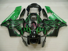 Flame - Green Black Fairings and Bodywork For 2003-2004 CBR600RR #LF4468