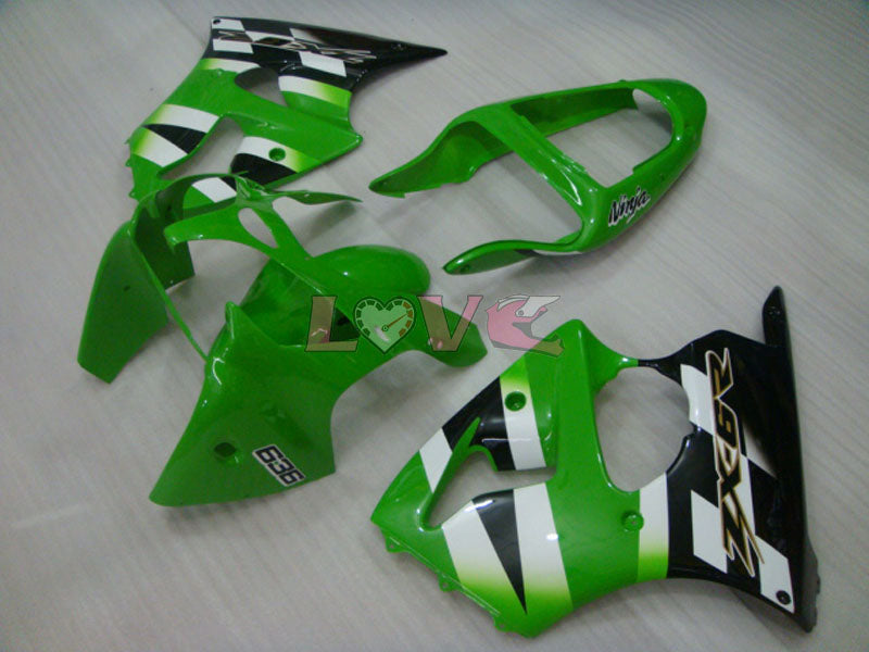 Flame - Red Black Fairings and Bodywork For 2000-2002 NINJA ZX-6R #LF6149