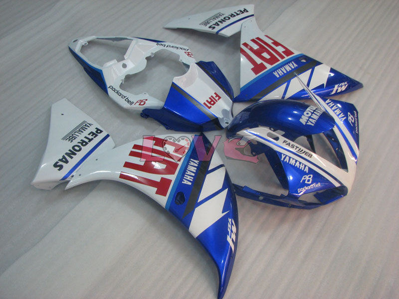 FIAT MOTUL - Blue White Fairings and Bodywork For 2009-2011 YZF-R1 #LF6944