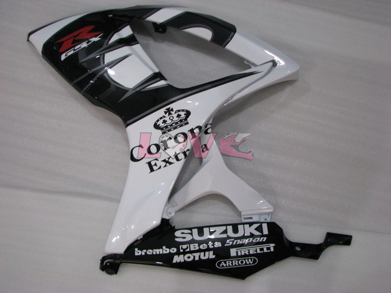 Corona - White Black Fairings and Bodywork For 2006-2007 GSX-R750 #LF6572