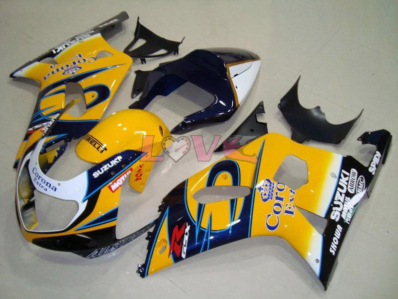 Corona - Yellow Black Fairings and Bodywork For 2000-2003 GSX-R750 #LF6813