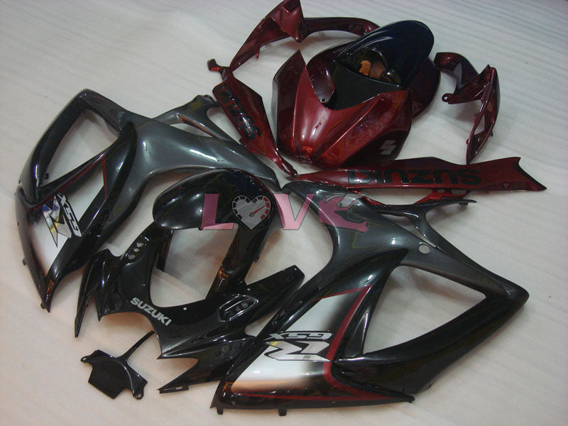 Factory Style - Red Black Fairings and Bodywork For 2006-2007 GSX-R600 #LF6282