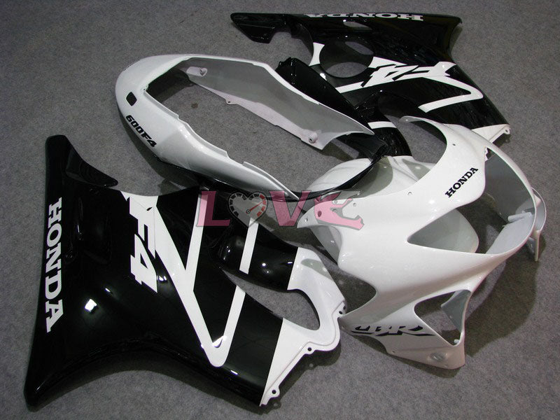 Factory Style - White Black Fairings and Bodywork For 1999-2000 CBR600F4 #LF7692