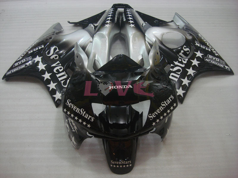 SevenStars - Black Grey Fairings and Bodywork For 1997-1998 CBR600F3 #LF4521