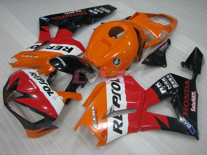Repsol - Orange Black Fairings and Bodywork For 2013-2016 CBR600RR #LF4824