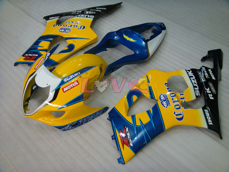 Corona - Yellow Blue Fairings and Bodywork For 2003-2004 GSX-R1000 #LF6039