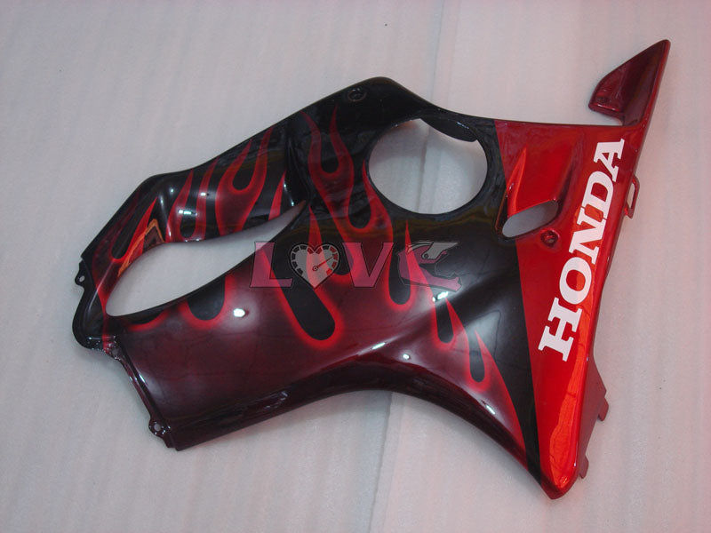 Flame - Red Black Fairings and Bodywork For 2004-2007 CBR600F4i #LF4500