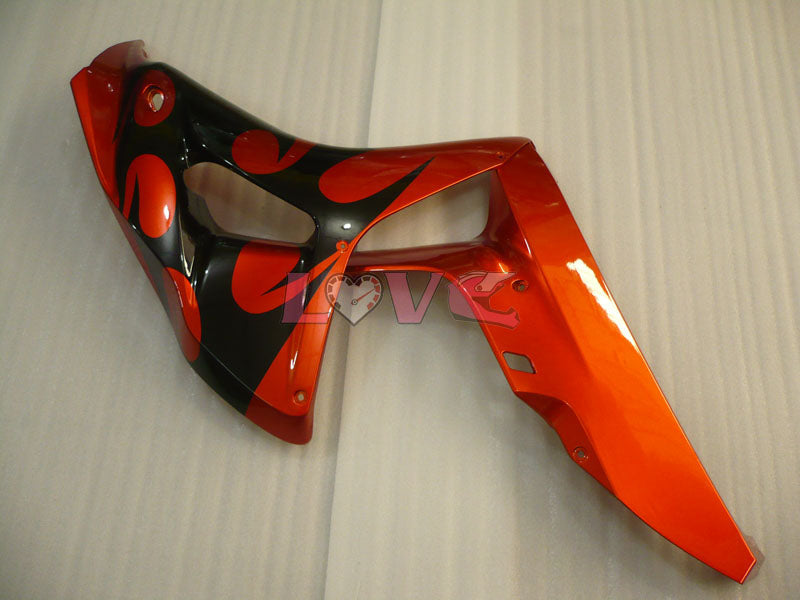 Flame - Orange Black Fairings and Bodywork For 2006-2007 CBR1000RR #LF7245