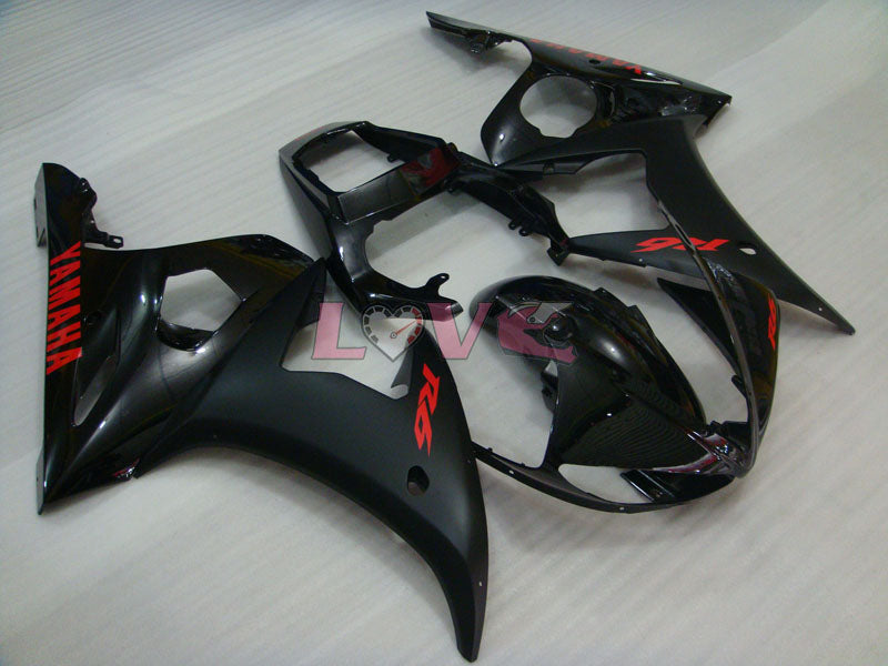 Factory Style - Black Matte Fairings and Bodywork For 2003-2004 YZF-R6 #LF3531