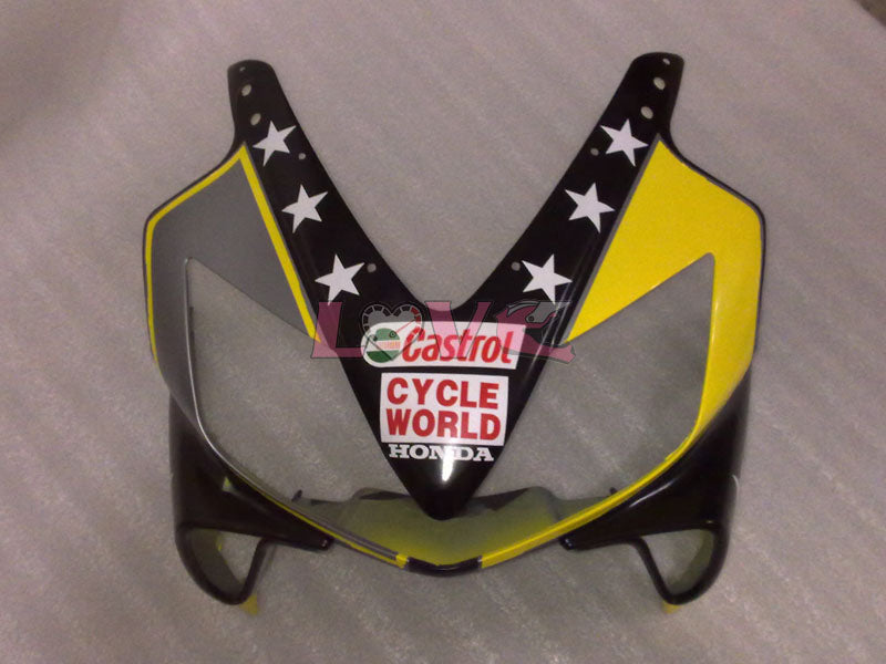 Castrol - Yellow Black Pink Fairings and Bodywork For 2001-2003 CBR600F4i #LF4493