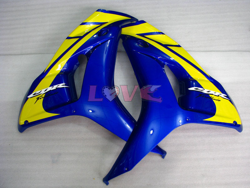 Fireblade - Yellow Blue Fairings and Bodywork For 2006-2007 CBR1000RR #LF7255