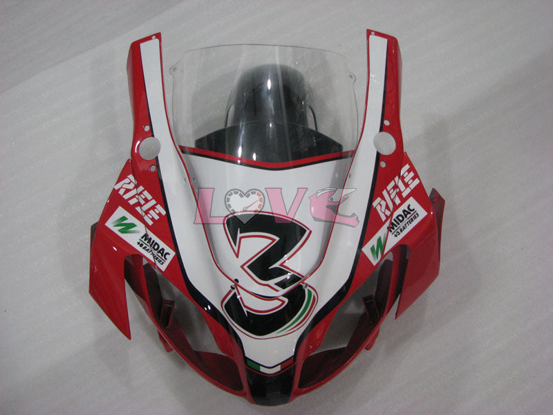 Customize - Red Black Fairings and Bodywork For 2004-2009 RS125 #LF3079