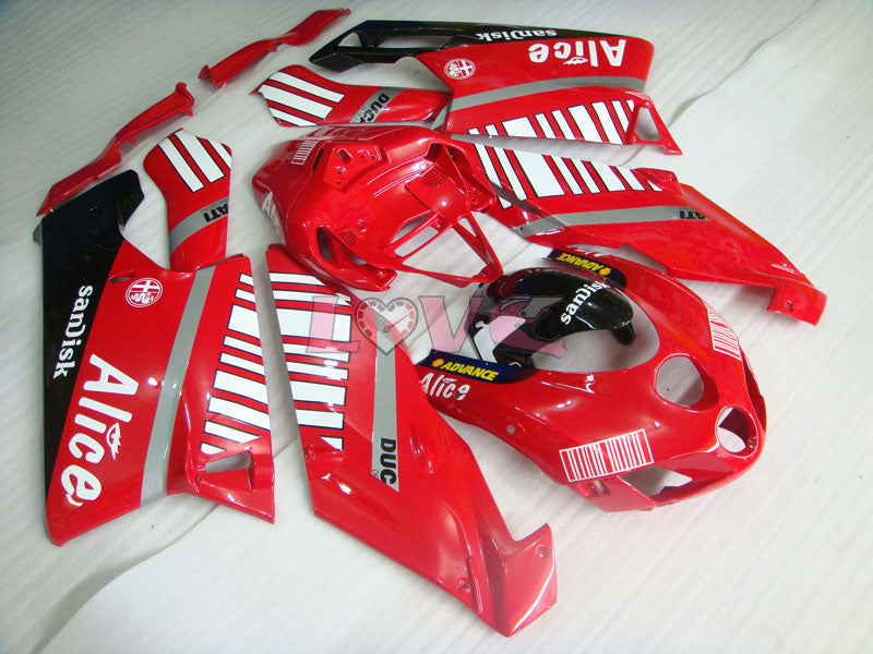 Alice - Red Black Fairings and Bodywork For 2005-2006 999 #LF5501