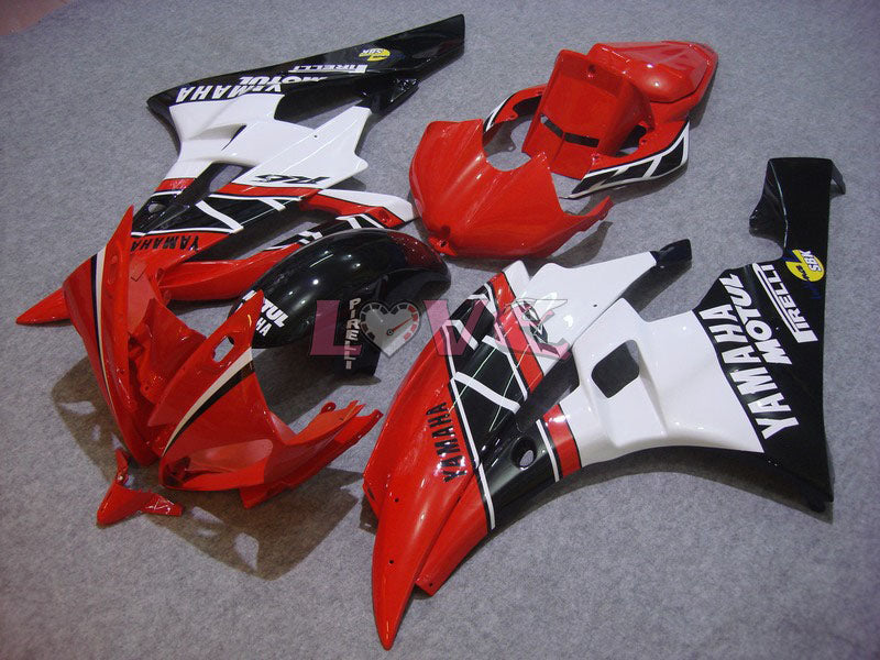 MOTUL - Red White Fairings and Bodywork For 2006-2007 YZF-R6 #LF6894