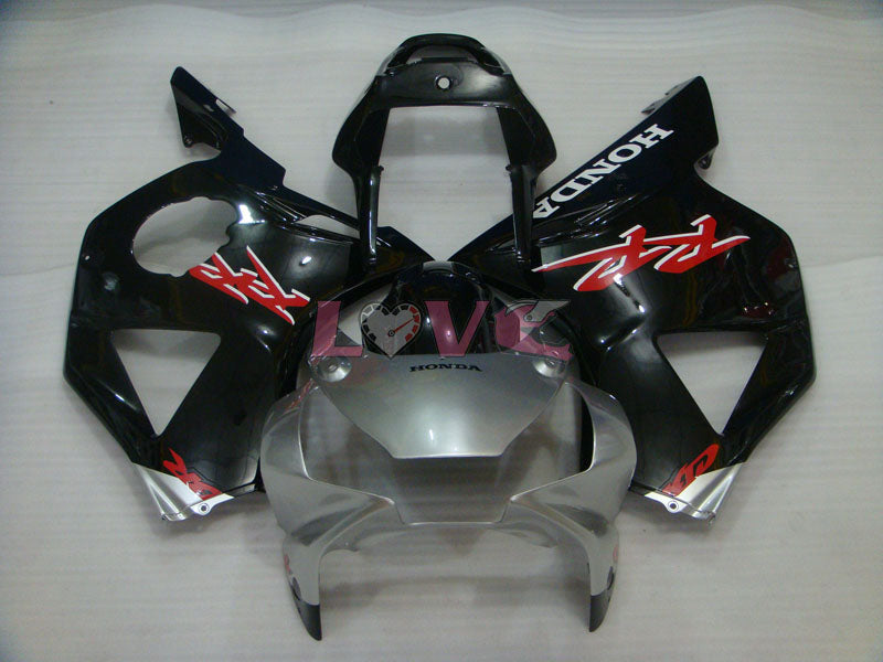 Factory Style - Black Silver Fairings and Bodywork For 2002-2003 CBR954RR #LF4477