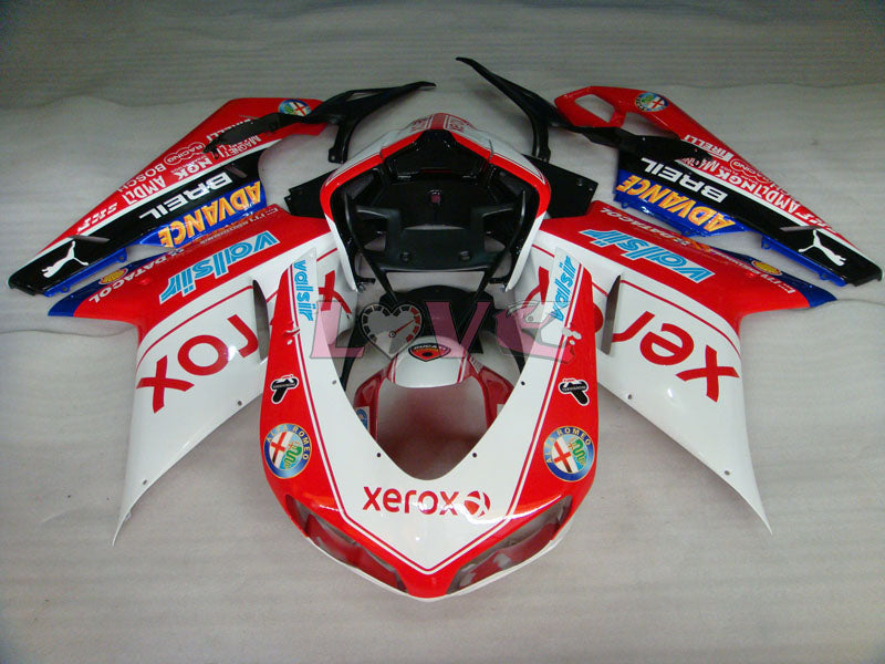Xerox - Red White Fairings and Bodywork For 2007-2009 1098 #LF5616