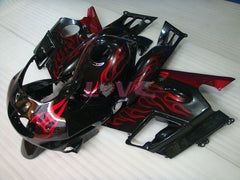 Flame - Red Black Fairings and Bodywork For 1991-1994 CBR600F2 #LF4541