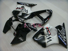 MICHELIN West - White Black Fairings and Bodywork For 2000-2002 Ninja ZX-6R #LF5118
