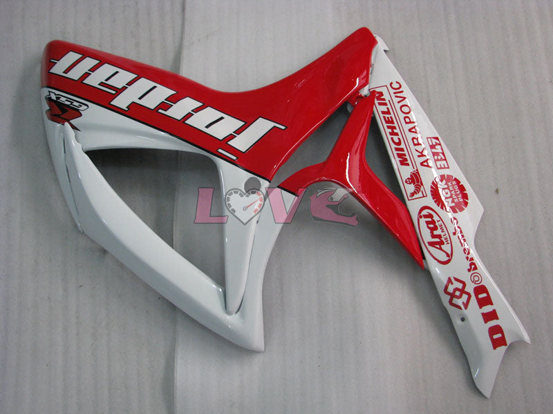 Jordan - Red White Fairings and Bodywork For 2006-2007 GSX-R750 #LF6534