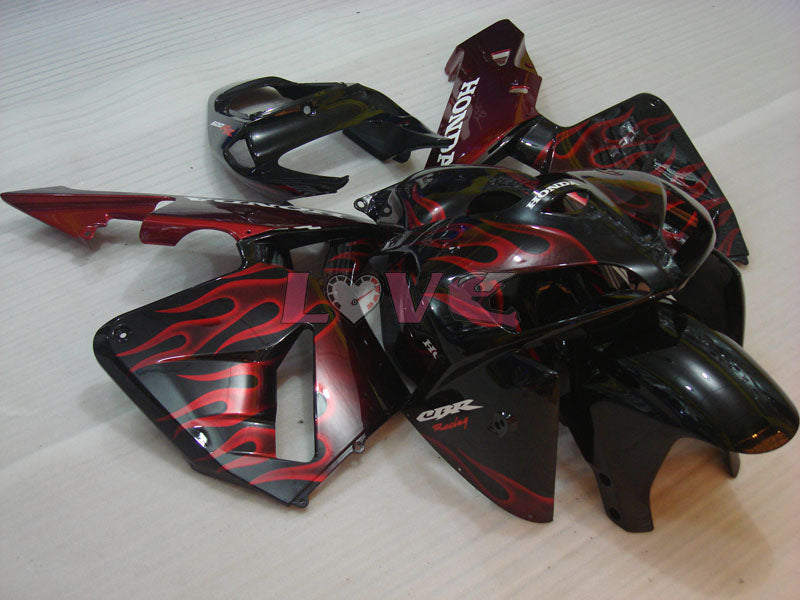 Flame - Red Black Fairings and Bodywork For 2005-2006 CBR600RR #LF7574