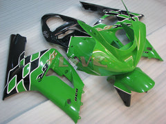 Factory Style - Green Black Fairings and Bodywork For 2003-2004 NINJA ZX-6R #LF6076