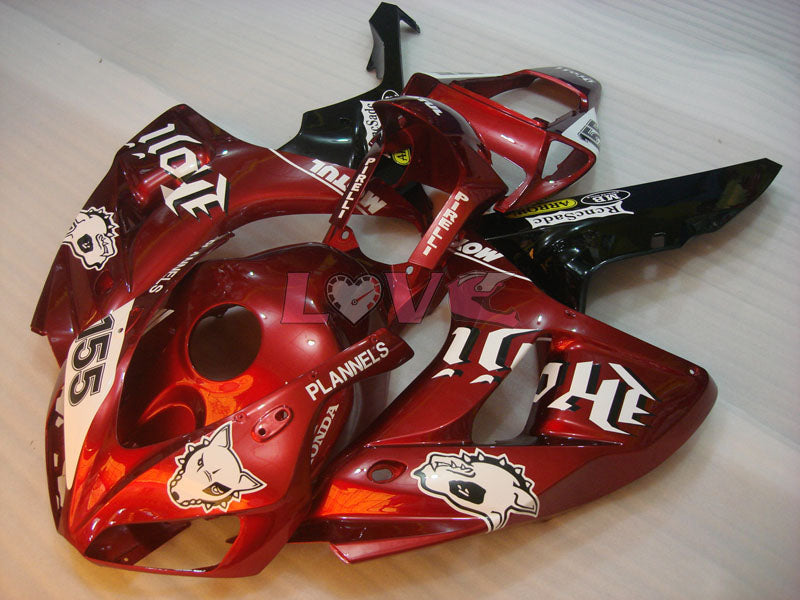 PLANNELS - Red wine color Fairings and Bodywork For 2006-2007 CBR1000RR #LF4386